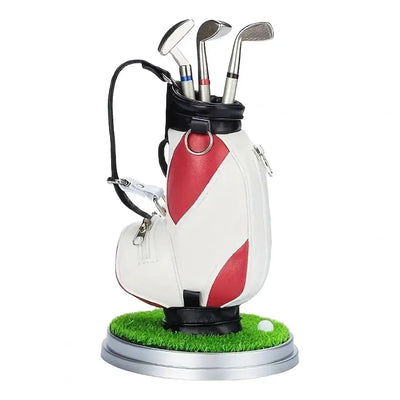 Mini Golf Bag Desktop Pen Holder & Club Pens Set
