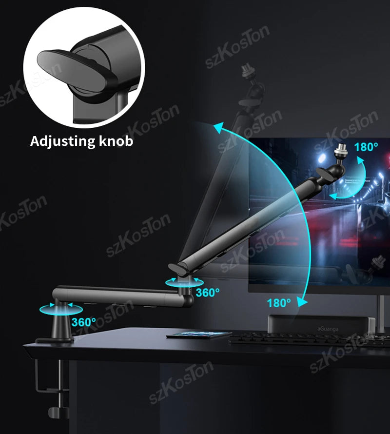 Professional Low-Profile Adjustable Microphone Boom Arm