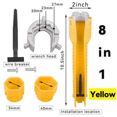 8-in-1 Sink Faucet Wrench