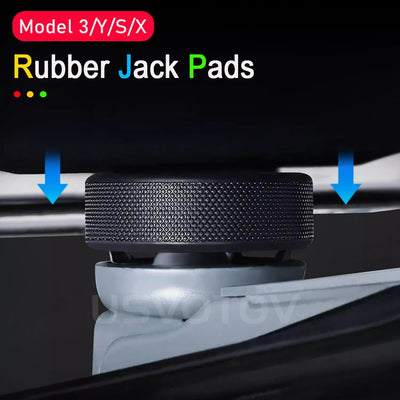 Jack Pad Adapter – Rubber Lift Support for Model 3, Y, S & X