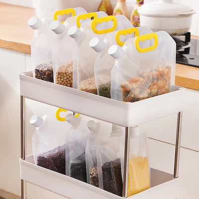 4-Pack Airtight Food Storage Bags (New)