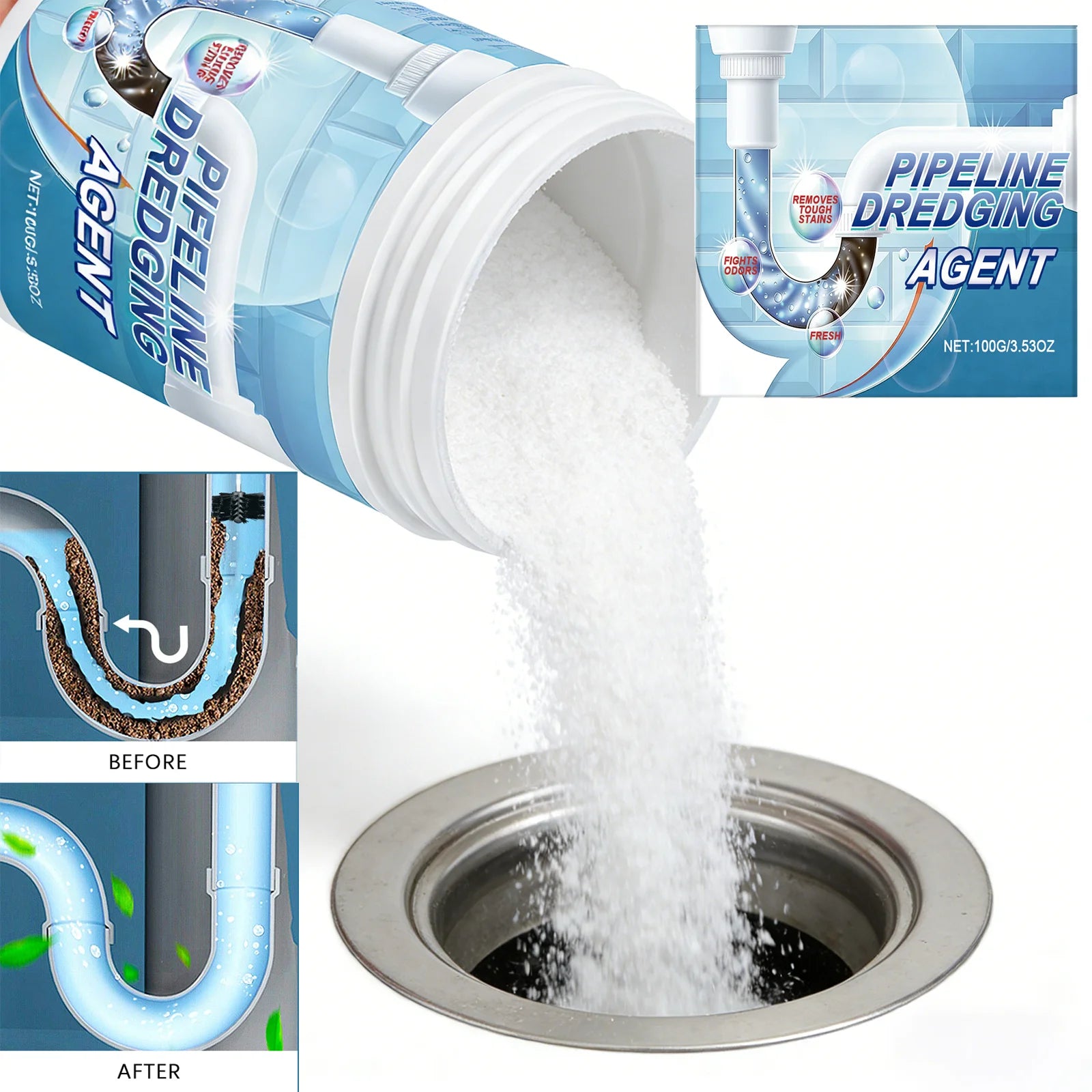 Drain Unblocker Powder (100 g / 3.5 oz)