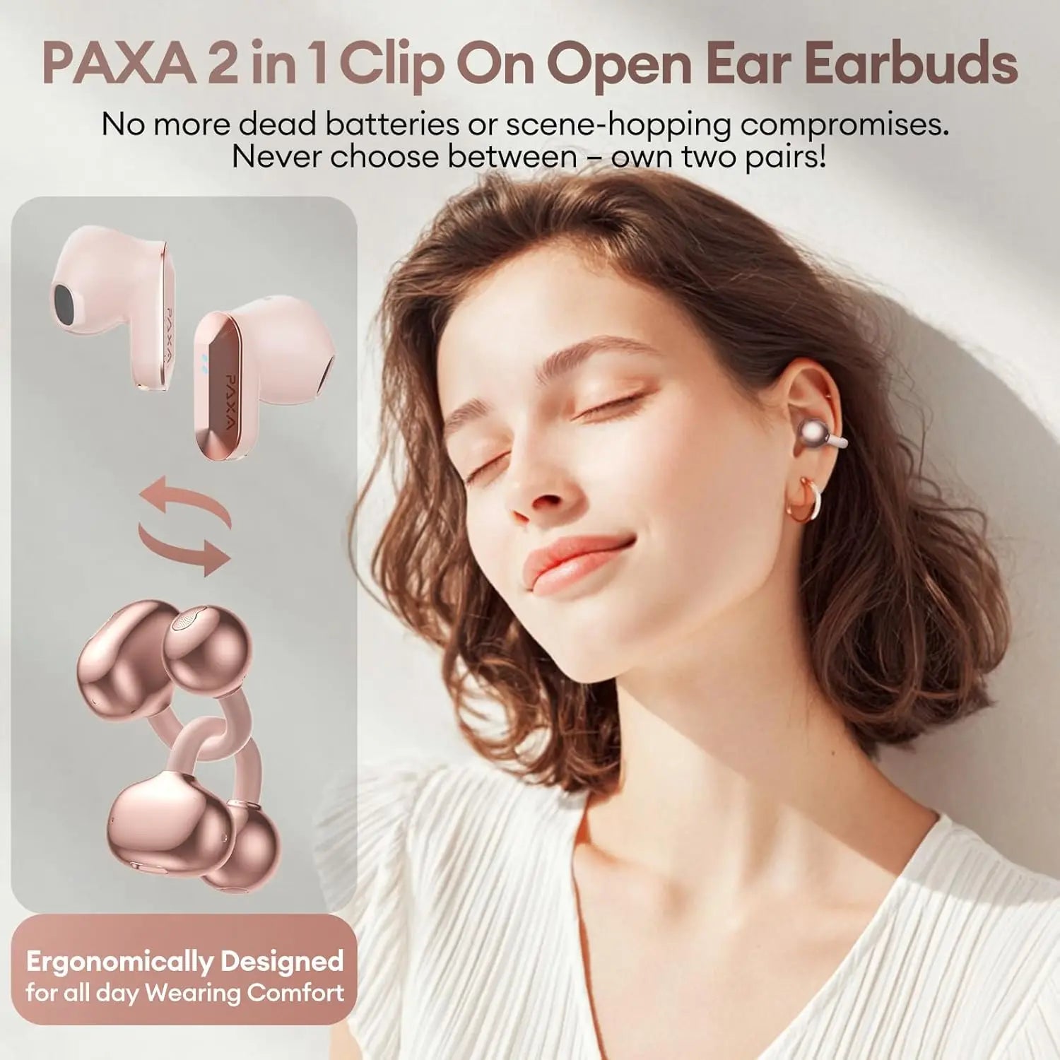 Open Ear Bluetooth Earbuds