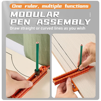 Woodworking Marking Auxiliary Ruler