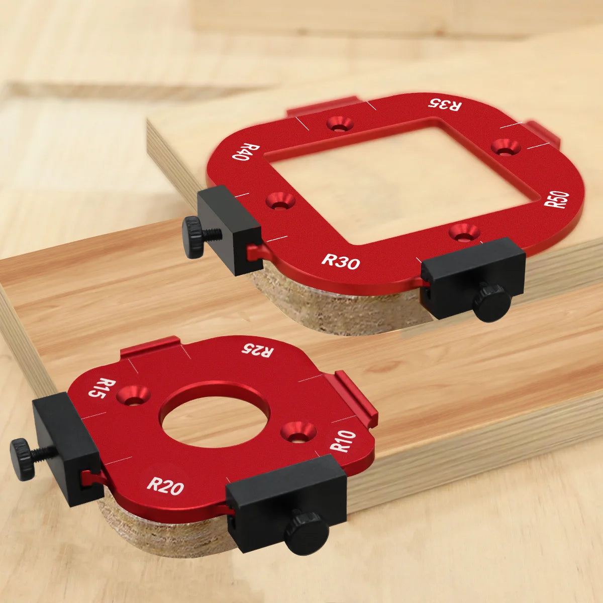 Aluminum Corner Radius Template Set (R10–R50)