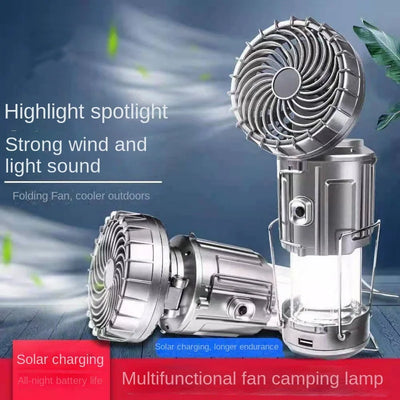 Multi-Function Solar Fan Light