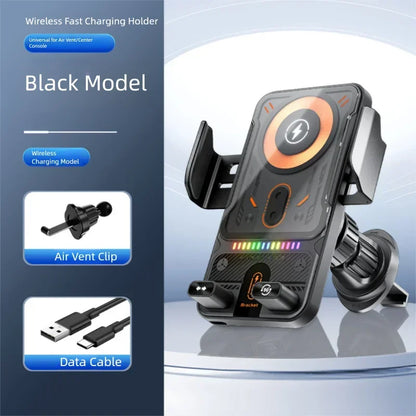 Electric Car Phone Mount 15W Wireless