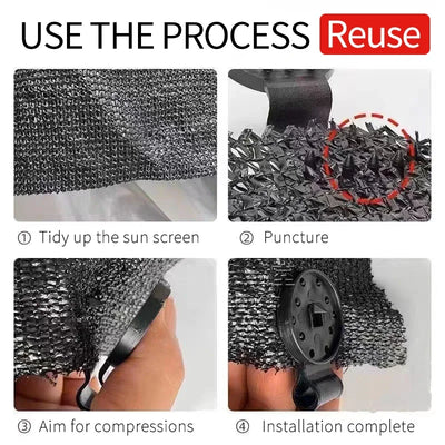 Heavy Duty Garden Tarp Clips Set