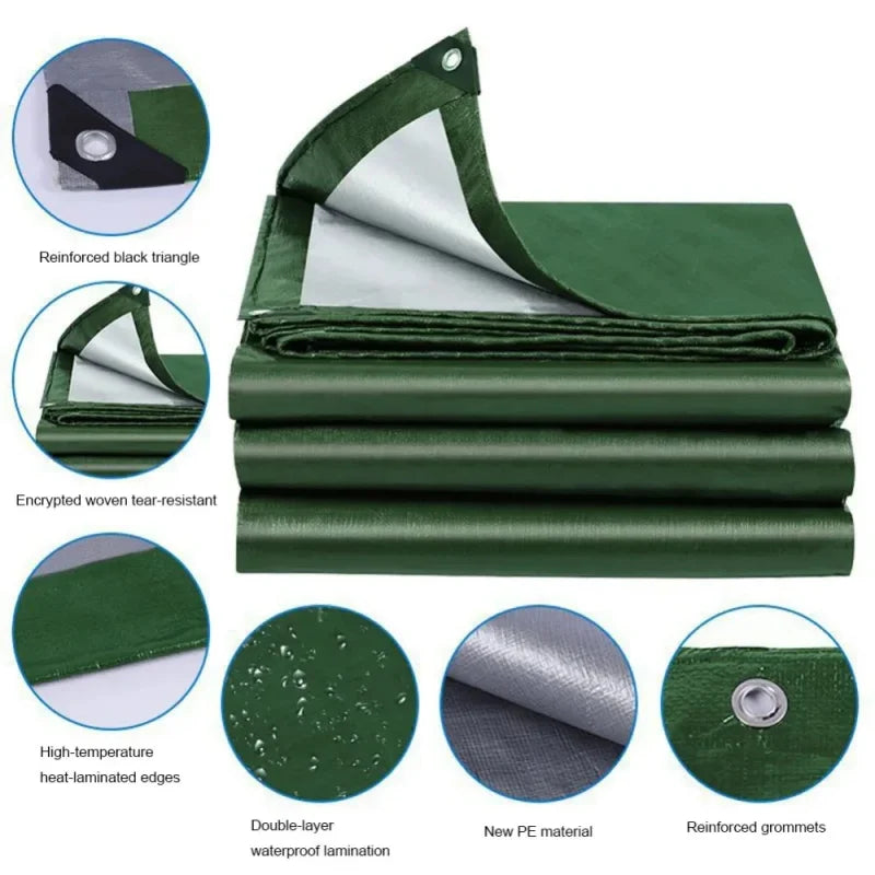 UV-Resistant Waterproof PE Tarpaulin