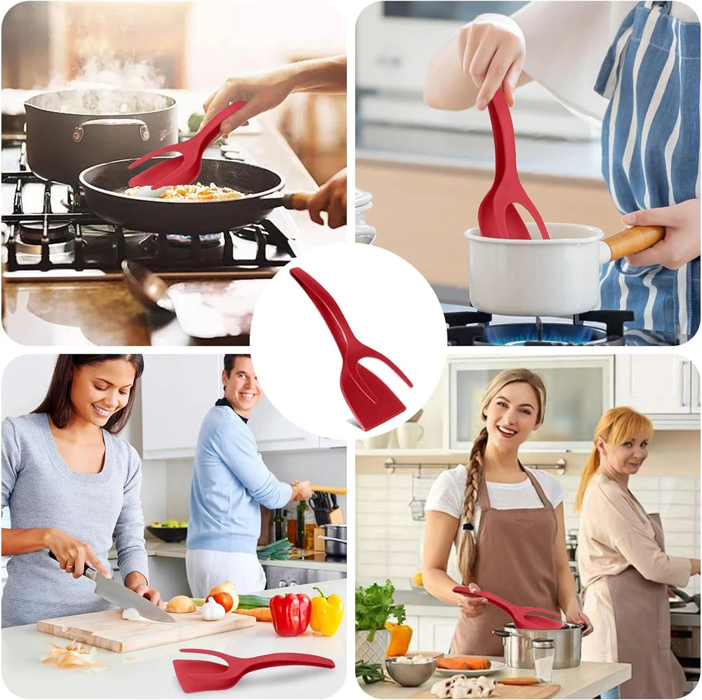 2-in-1 Flip Spatula Tongs