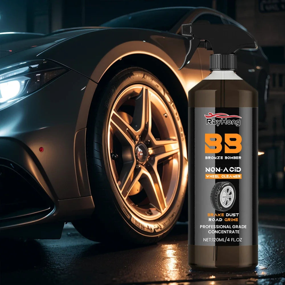 Powerful Wheel & Tire Cleaner Spray 4oz (120ml)