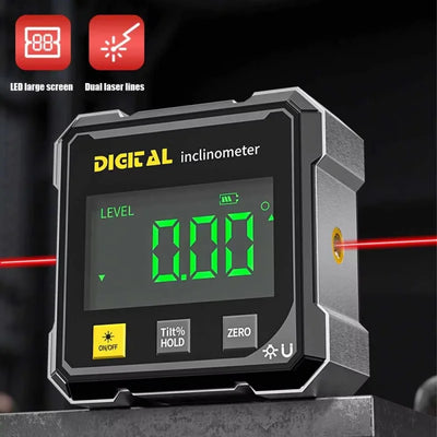 NEW 4-Side Magnetic Digital Angle Gauge