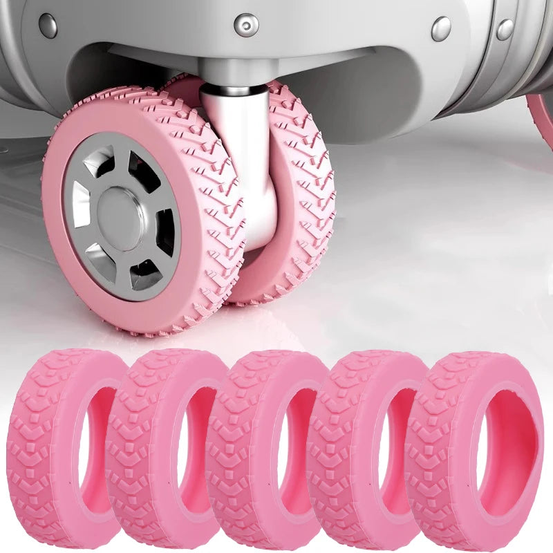 Silicone Luggage Wheel Protector Covers