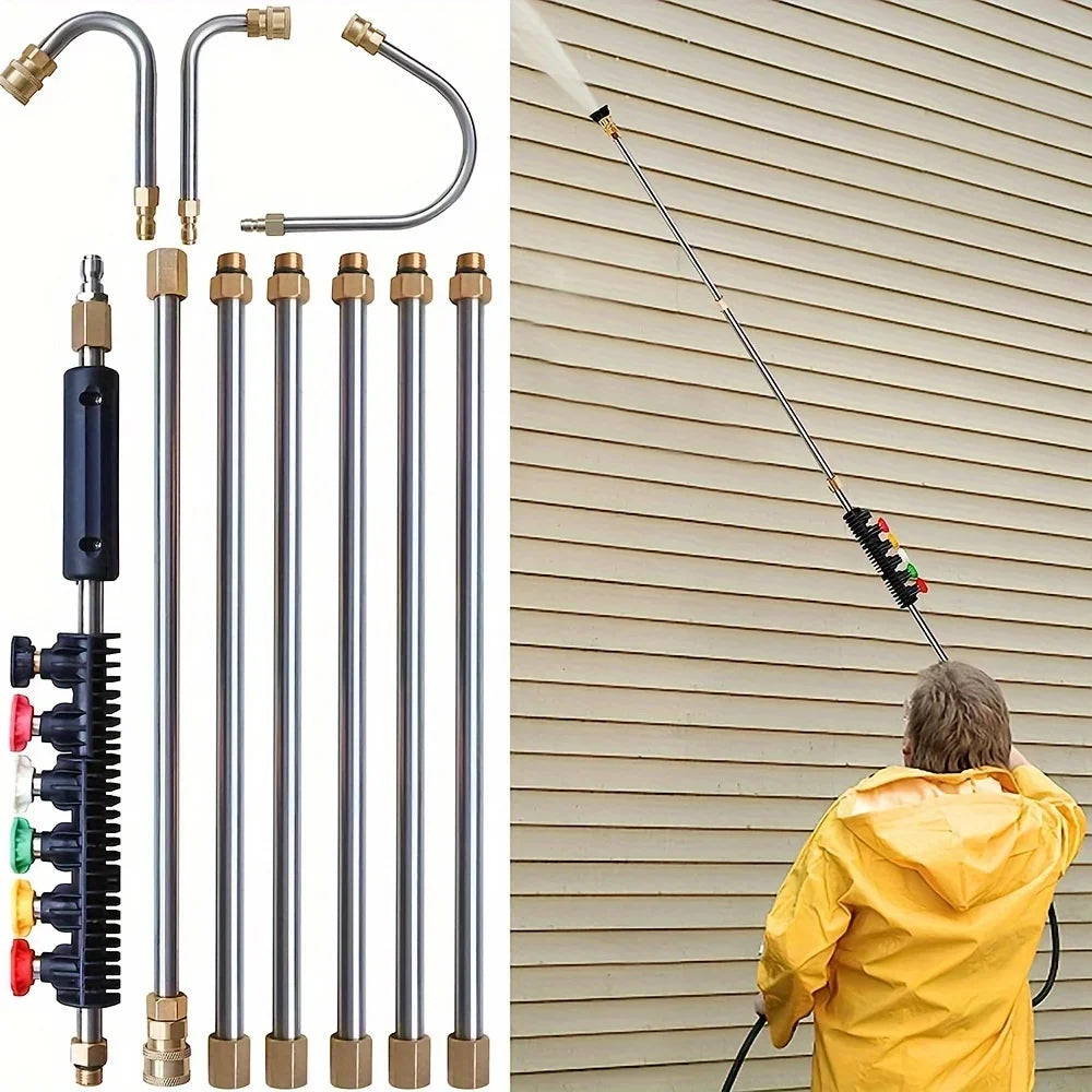 Pressure Washer Extension Wand Set with 6 Spray Nozzles