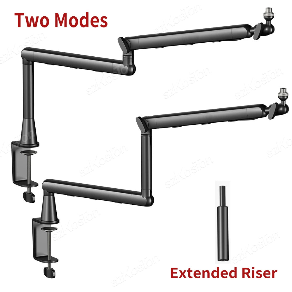 Professional Low-Profile Adjustable Microphone Boom Arm