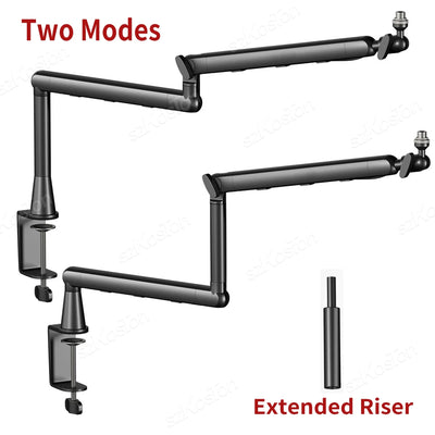 Professional Low-Profile Adjustable Microphone Boom Arm