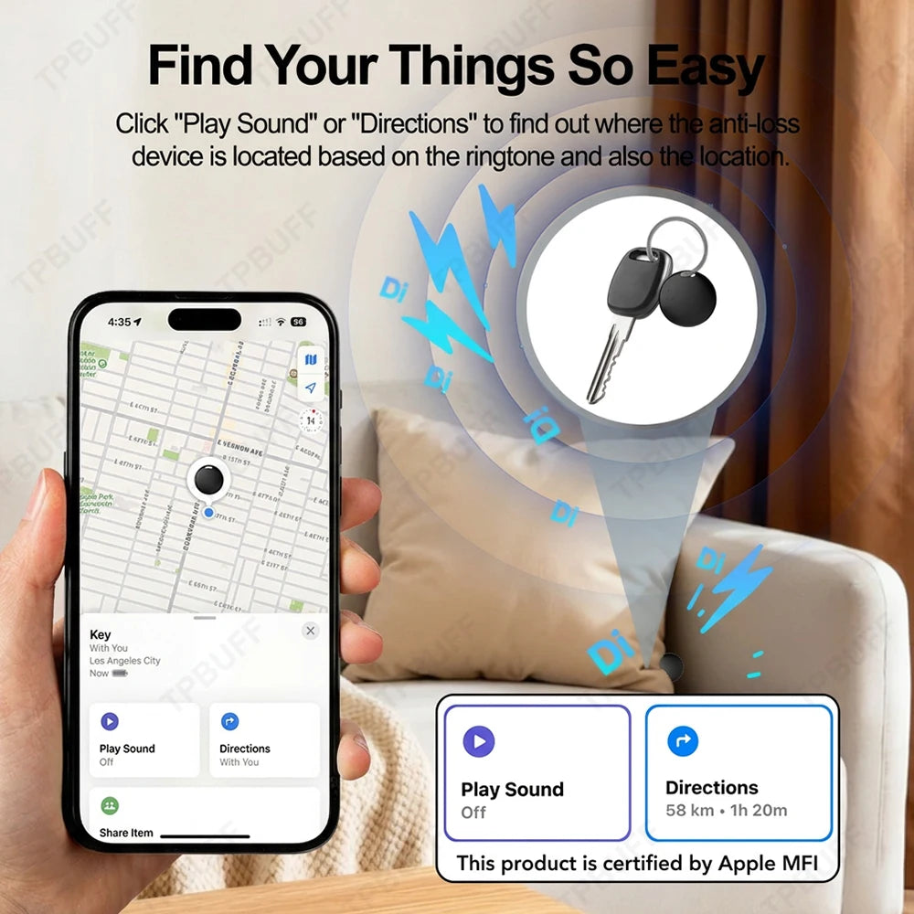 Universal Smart Tag GPS Locator for iOS & Android