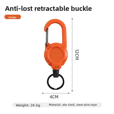 Retractable Steel Keychain