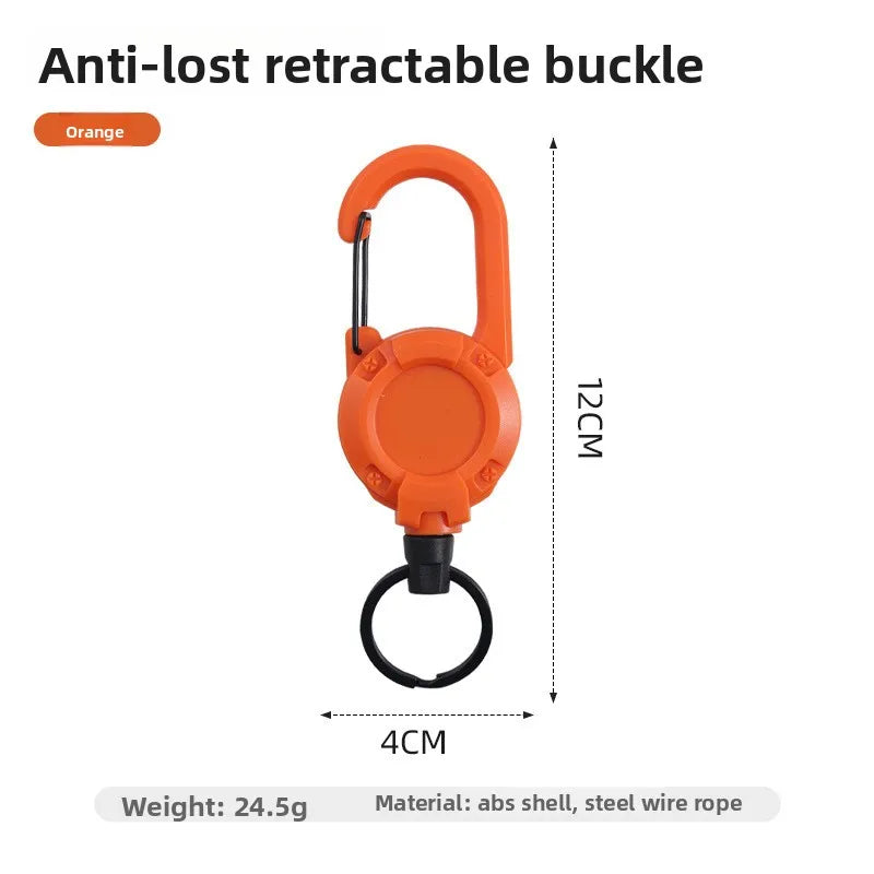 Retractable Steel Keychain