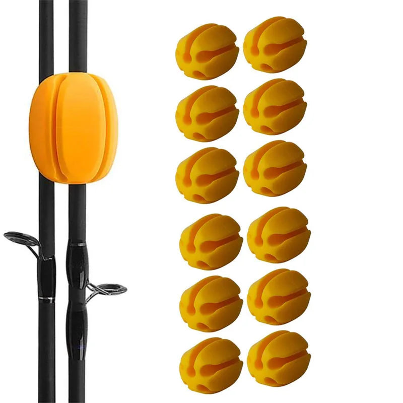 Multi-Functional Silicone Fishing Rod Ball Clips