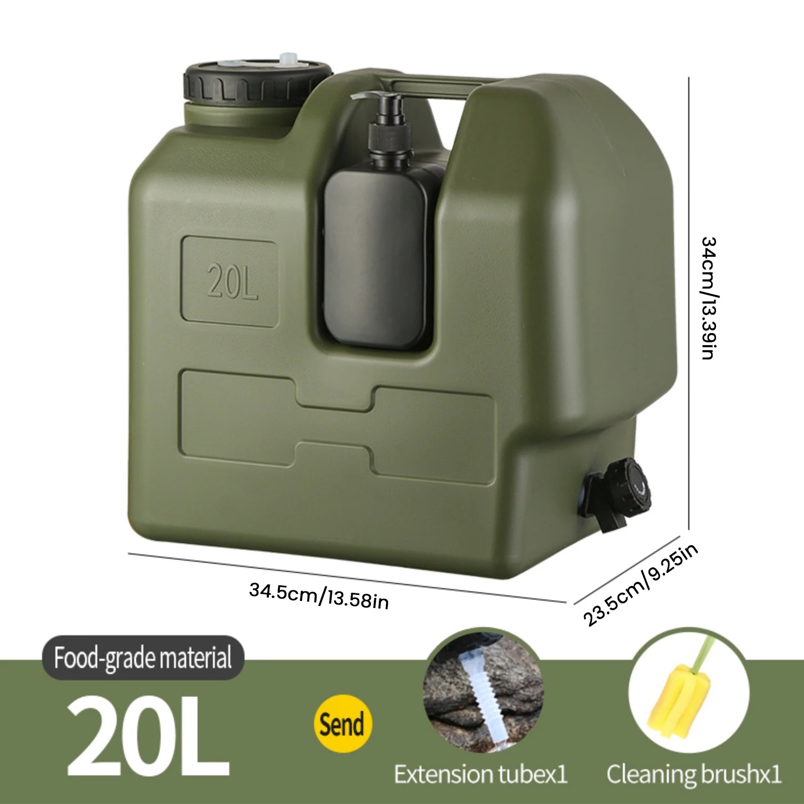 Portable Camping Water Bag 15/20L with Faucet