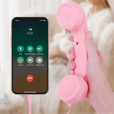 Wired Retro Telephone Handset Receiver (Type-C / 3.5mm)