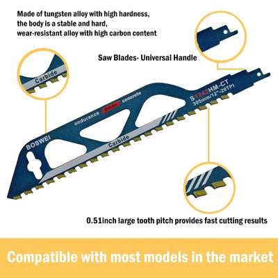 12-Inch Heavy-Duty Demolition Reciprocating Saw Blade