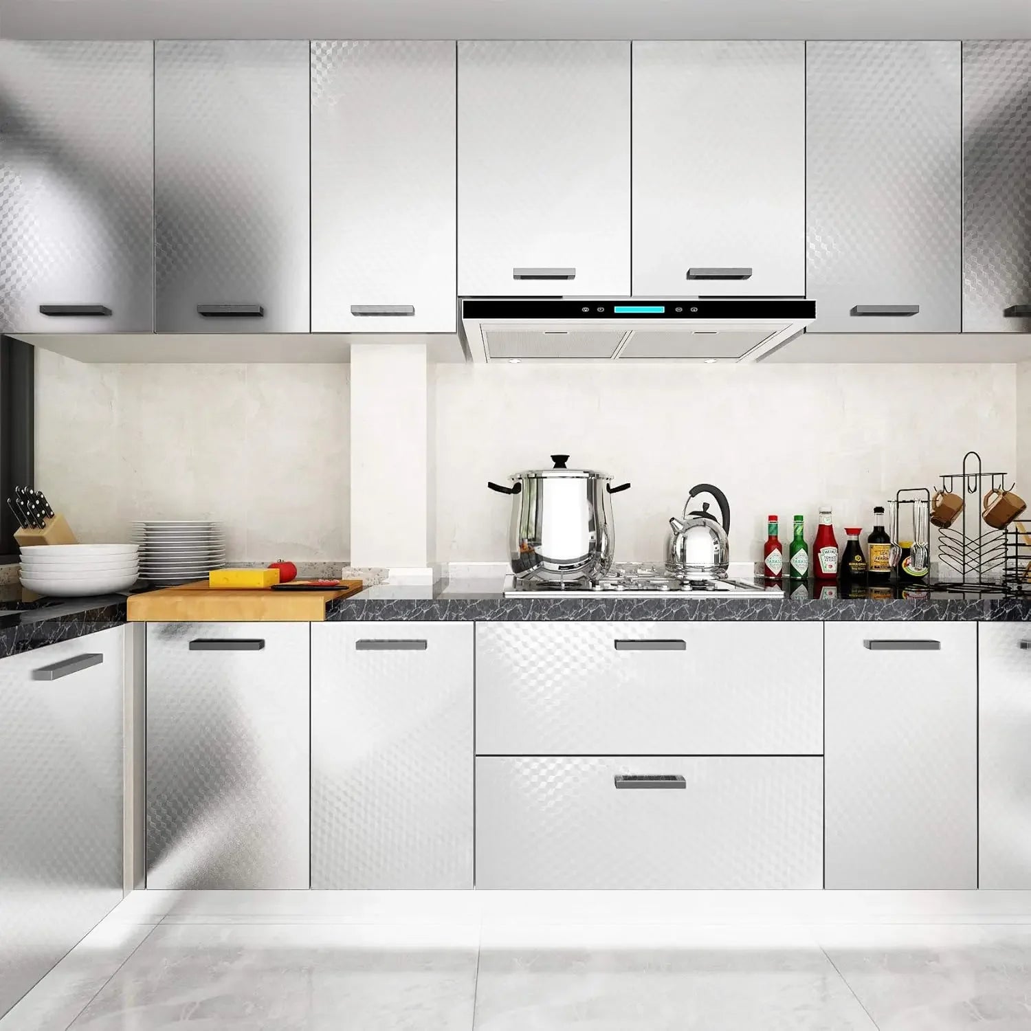 Aluminum Kitchen Wallpaper