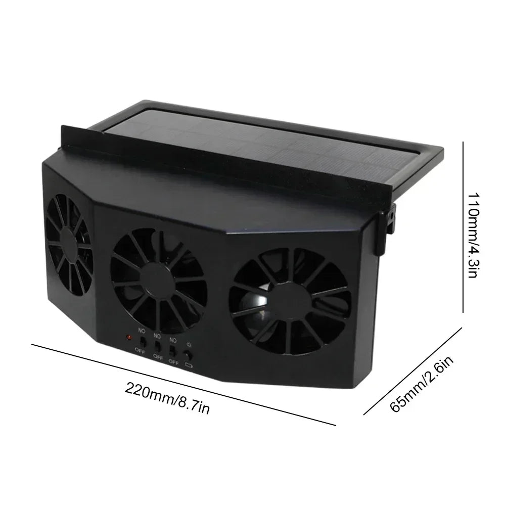 Triple Window Car Fan