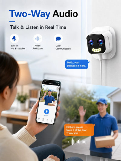 PRO 5MP Dual-Lens WiFi Security Camera with 10X Zoom