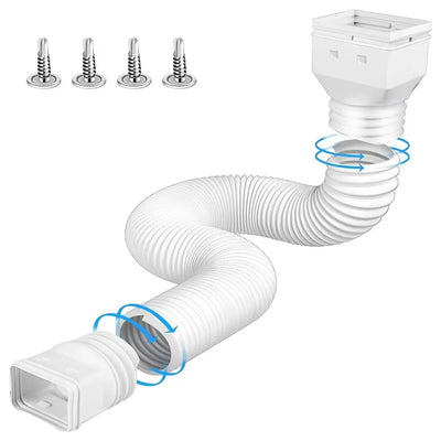 Retractable Rain Gutter Downspout Extender