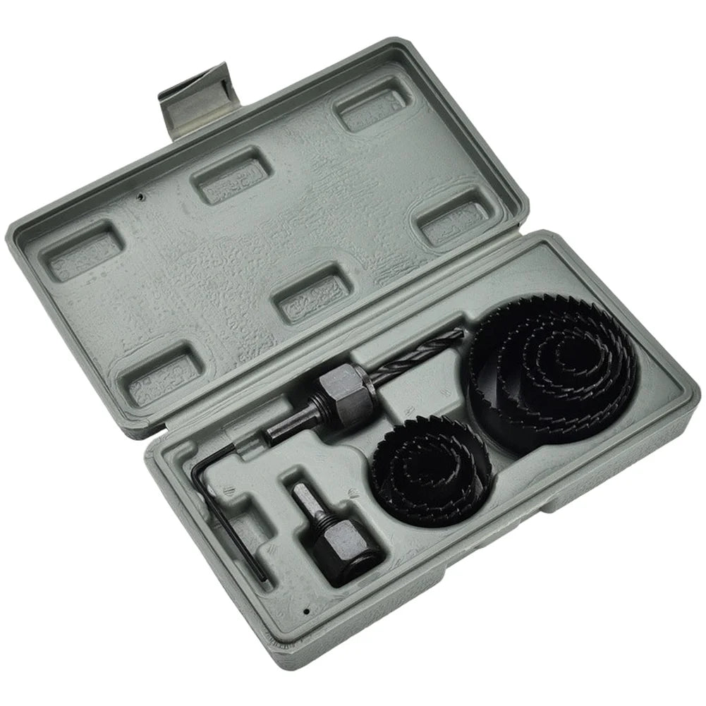 Carbon Steel Hole Saw Kit with Carrying Case (19mm–127mm)