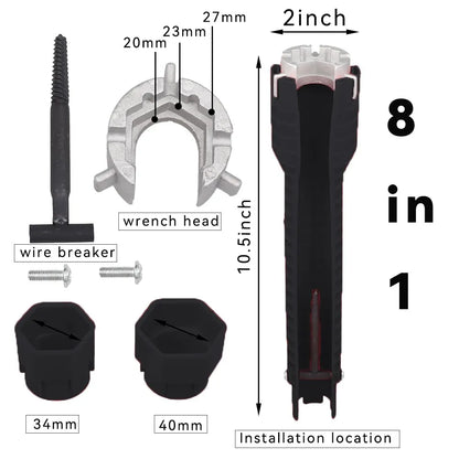 8-in-1 Sink Faucet Wrench