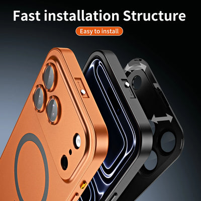 Luxury Metal Frame MagSafe Case