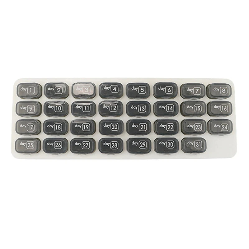 31-Grid Monthly Pill Organizer