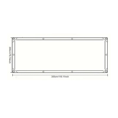 Clear Waterproof Garden Tarp Cover