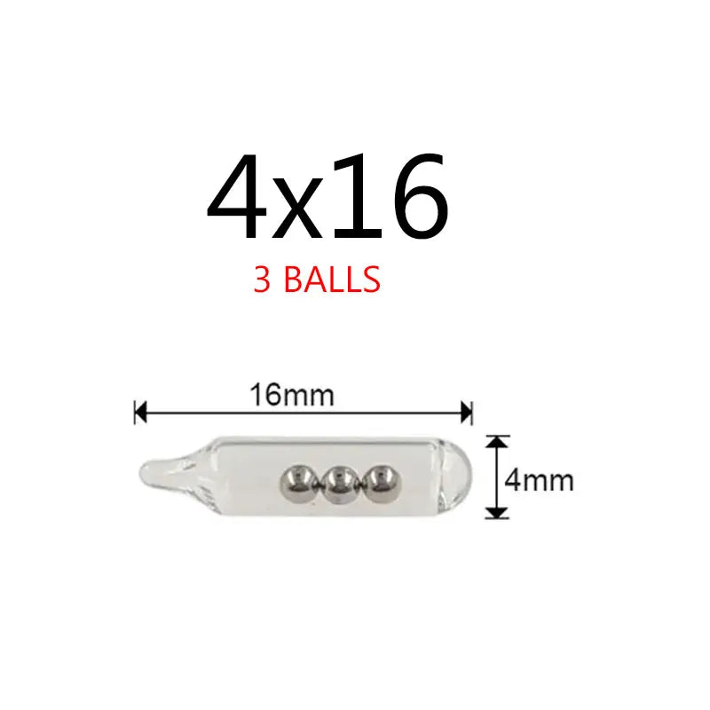 Fishing Glass Rattle Tubes Set – 100PCS