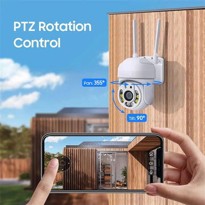 4MP Outdoor PTZ WiFi Security Camera