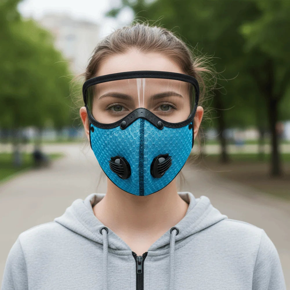 Cycling Face Mask with Goggles (N)
