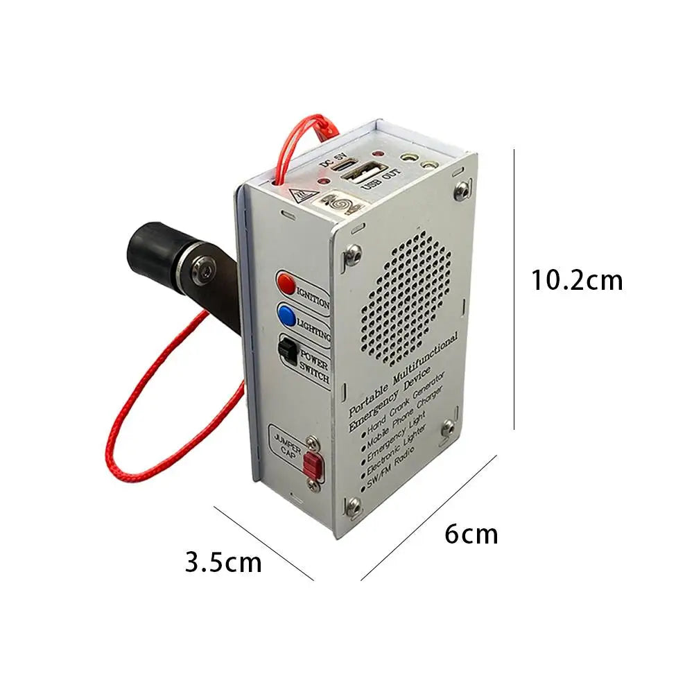 5-in-1 Hand Crank Emergency Radio & Charger