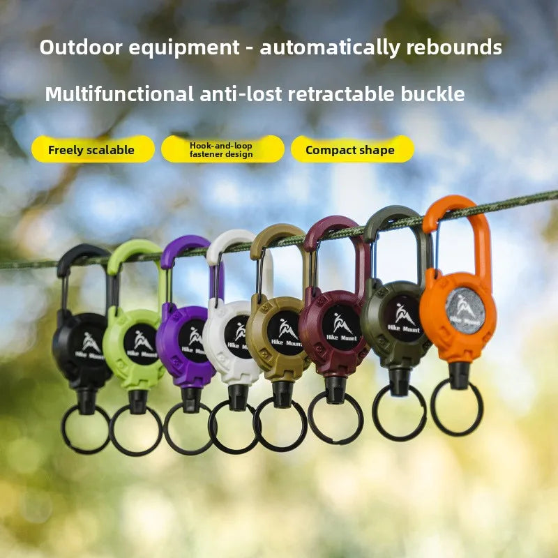 Retractable Steel Keychain