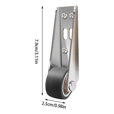 Side-Mounted Silent Rubber Furniture Casters