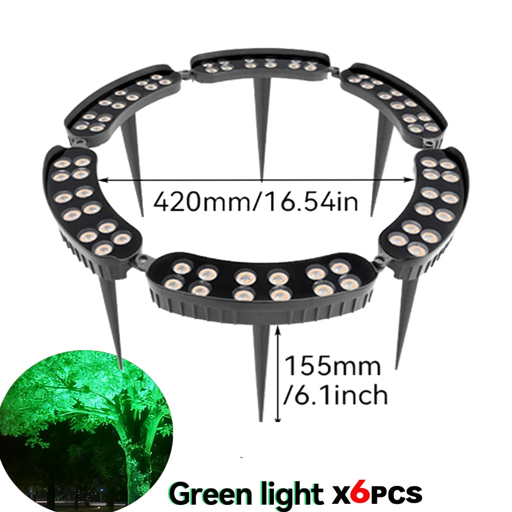 AC110V–265V LED Tree Ring Landscape Light