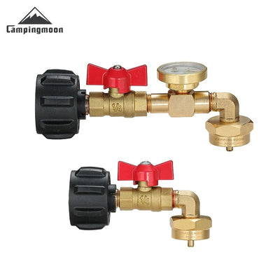 Propane Tank Refill Adapter with Gauge