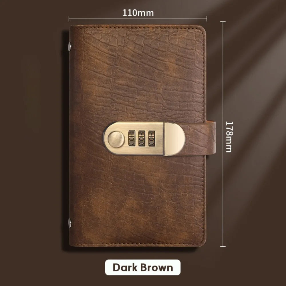 PU Leather 100 Envelope Money Saving Challenge Binder with Combination Lock