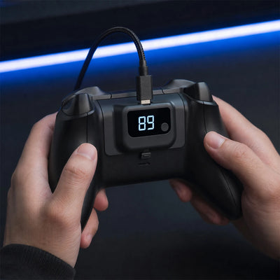 1200mAh Rechargeable Controller Battery Pack with LED Display