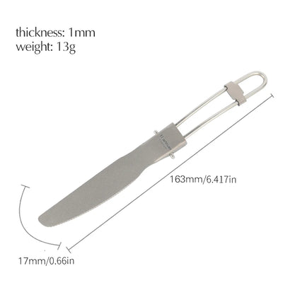 Titanium Foldable Cutlery Set