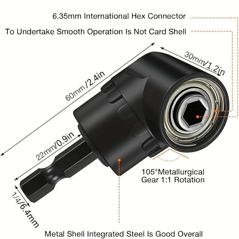 Right Angle Drill Attachment Set