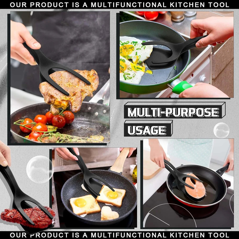 2-in-1 Flip Spatula Tongs