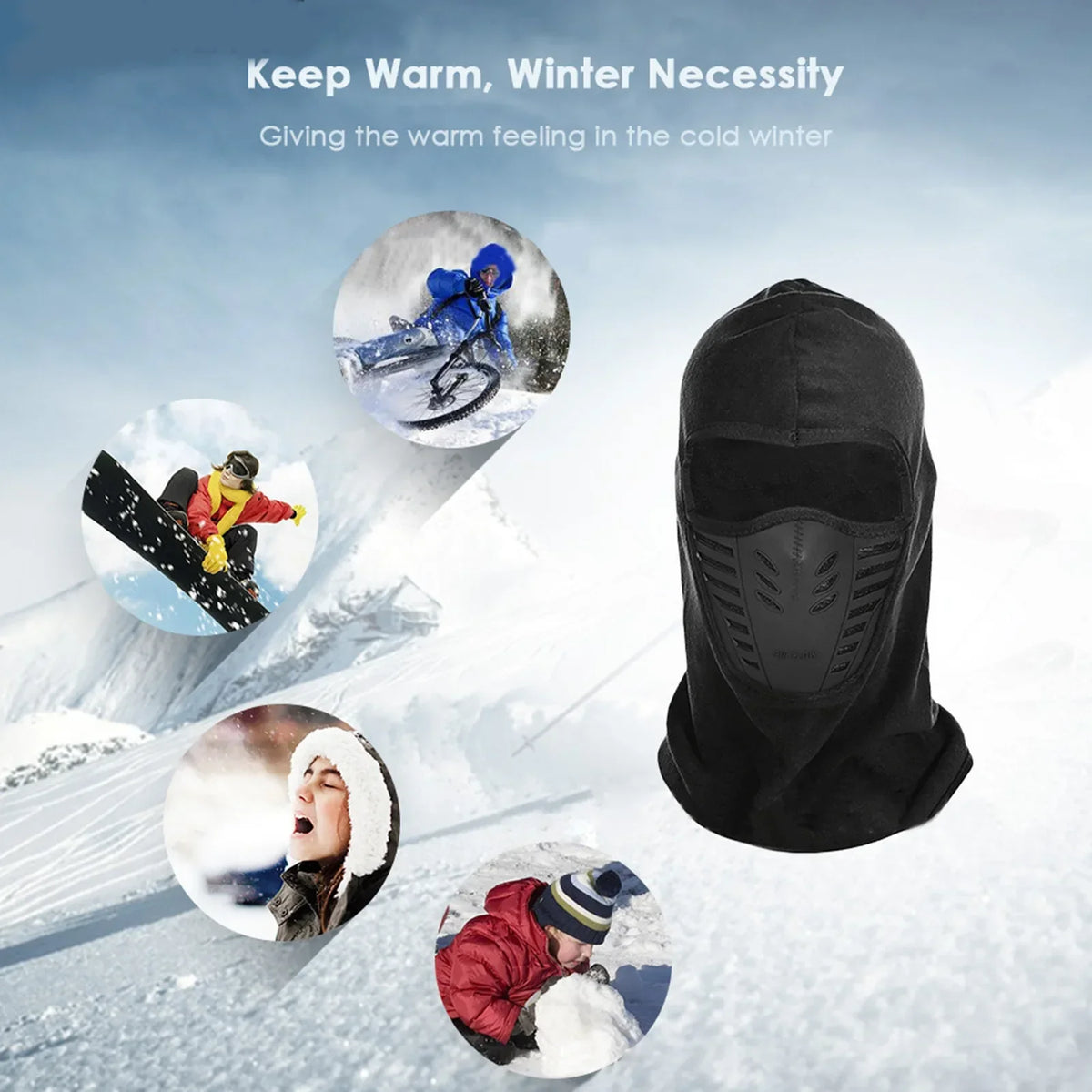 Winter Windproof Fleece Balaclava Face Mask